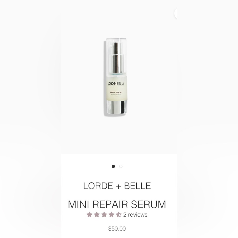 LORDE AND BELLE MINI REPAIR SERUM - TRAVEL SIZE - ALL SALES FINAL - Picture 1 of 4